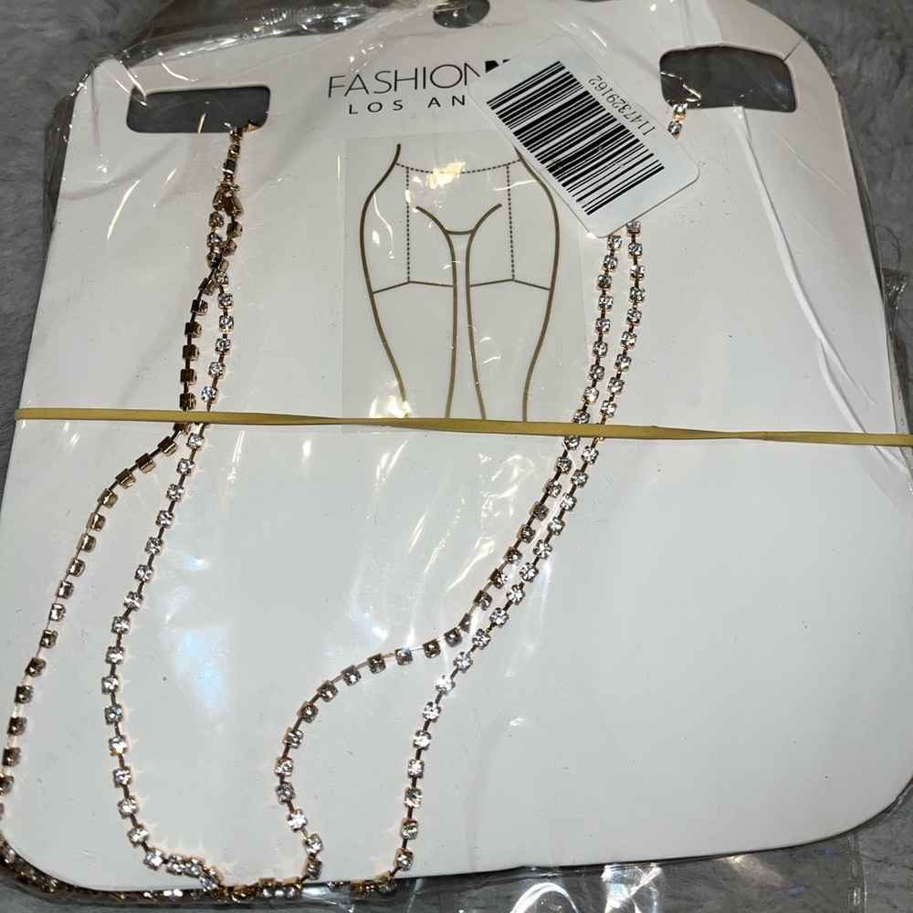 ThighGarter- gold rhinestone from Fashion Nova one size fits all